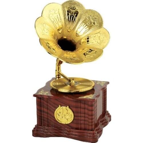 Nostalgic Rotating Plaklı Gramophone Music Box HD132 decorative objects Декоративные элементы Objetos decorativos