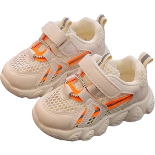 Girls' new mesh breathable casual shoes spring and autumn fashion boys' soft sole antiskid sports running shoes