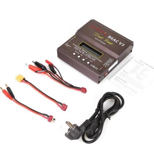 New B6ac V3 balanced charger 80W Ni MH / Ni Cd battery pack built in power supply for aircraft model intelligent charger