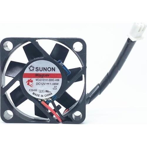 New SUNON Maglev DC12V 1.08W 4010 40mm 40x40x10mm Cooling Fan 4CM ME40101V1-000C-A99 For 3D Printer North Bridge Chip Fan 2pin