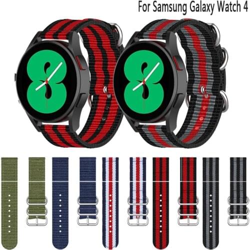 Sports Nylon Strap for Samsung Galaxy Watch 4 40/44mm Replacement Band Wristband for Galaxy Watch 4 Classic 42/46mm Bracelet