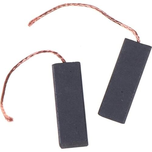 2pcs Black Carbon Brush Motor 5*13.5*40mm With 70mm Length Lead For Washing Machine