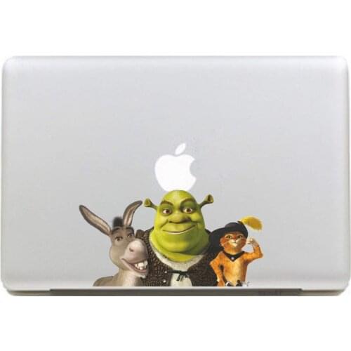Shrek Vinyl Decal Sticker for DIY Macbook Pro / Air 11 13 15 Inch Laptop Case Cover Sticker