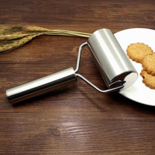 Rolling Pin Sturdy Wear Resistant Stainless Steel Durable Pastry Pizza Fondant Bakers Roller Home Bakeware