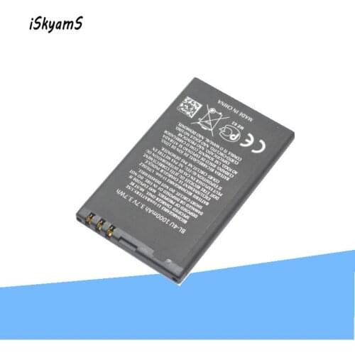 10pcs/lot 1000mAh BL-4U Replacement Battery For Nokia 5330XM 5530XM 5730XM 5250 6212C 6600S 6600is E66 E75 C5-03 C5-05 530