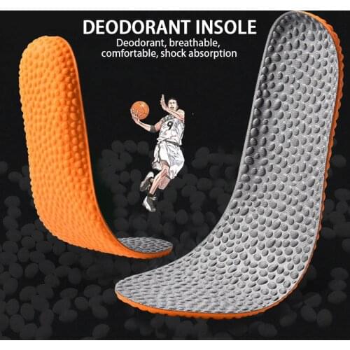 Popcorn Memory Foam sports Insoles For Shoes Deodorant Breathable elastic Cushion Running Insoles For Man Women Orthotic Insoles