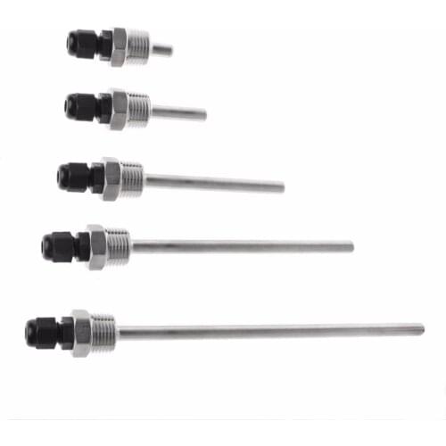 Hot New Thermowell Stainless Steel 304 1/2" BSP G Thread for Temperature Sensor 30-200mm Thermocouple Tube