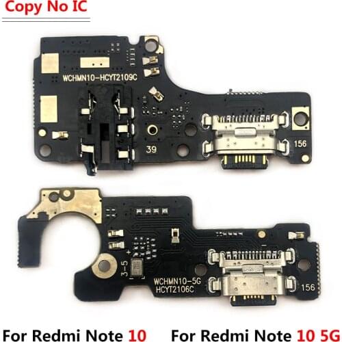 USB Charging Port Mic Microphone Dock Connector Board Flex Cable For Redmi Note 10 Repair Parts