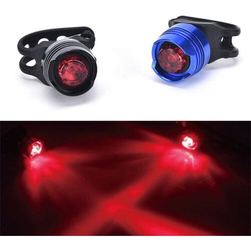 Waterproof Bike Bicycle Rear Tail LED Helmet Cycling FlashLight Safety Warning Lamp Cycling Safety Warning Light