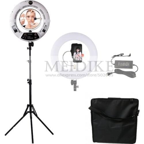 Yidoblo FS-480II Dimmable Light Pro 2 colors adjustable beauty salon makeup 48W 480 LED Ring Light LED Lamp+ 2M standing+Bag Kit