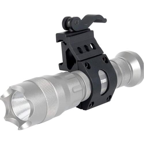 1 Inch 25mm Offset Flashlight Torch Rifle Scope Mount Base Weaverer Gun 20mm Rail Picatinny
