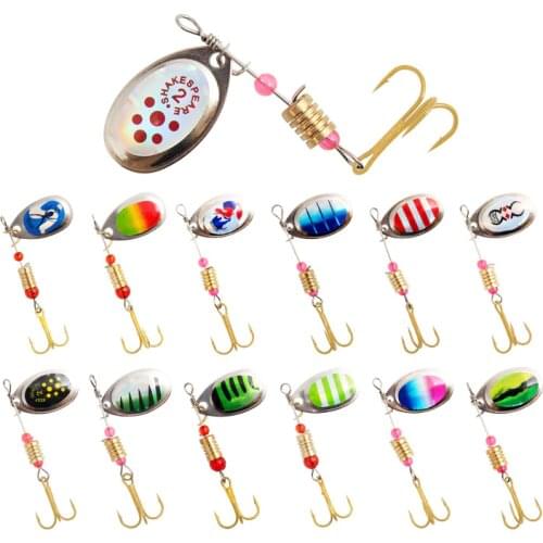 1PCS 55mm/3g Metal Sliver Rotating Sequins Spoon Lure SwimBaits Sinking Vibration Fine-Tuning Hard Bait Fishing Tackle Wholesale