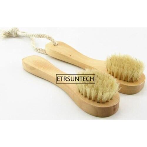 100pcs Face Cleansing Brush Bamboo Facial Cleansing Massage Care Brush Facial Cleanser Mini Beauty Skin Care Brush F2965