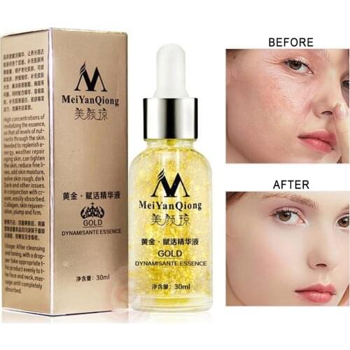 30ml 24K Gold Essence Day Cream Anti Wrinkle Face Care Anti Aging Collagen Whitening Moisturizing Hyaluronic Acid Ance Skin Care