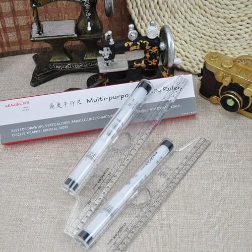 30cm Design Angle Parallel Rule Professional Multifunctional Rolling Push Ruler Angle Measurer Drawing Rule
