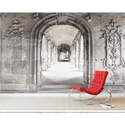 3D retro vintage marble wallpaper mural papel de parede for living room sofa TV wall bedroom wall papers home decor cafe bar KTV