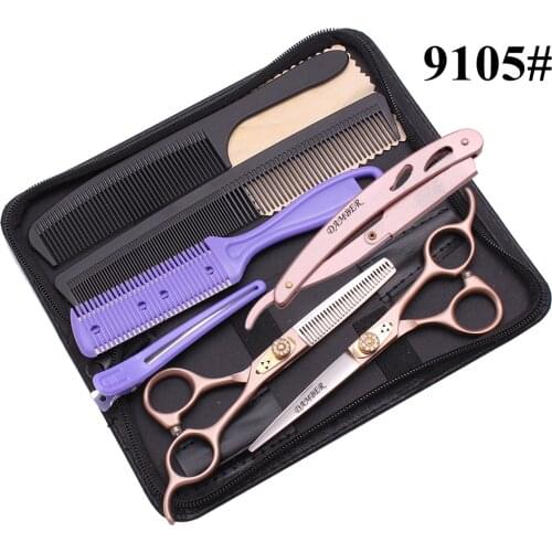 5.5‘’ 6.0‘’ Professional Hair Scissors Japan Hairdressing Barber Scissors Thinning Cutting Razor Shears Haircut Hair Style B9105