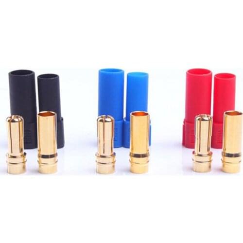 9Pairs AMASS XT150 Connector Adapter Male Female Plug 6mm Gold Banana Bullet Plug