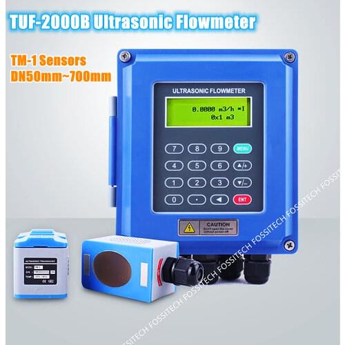SD slot version TUF-2000B TM-1 DN50mm-DN700mm Ultrasonic flow meter liquid flowmeters