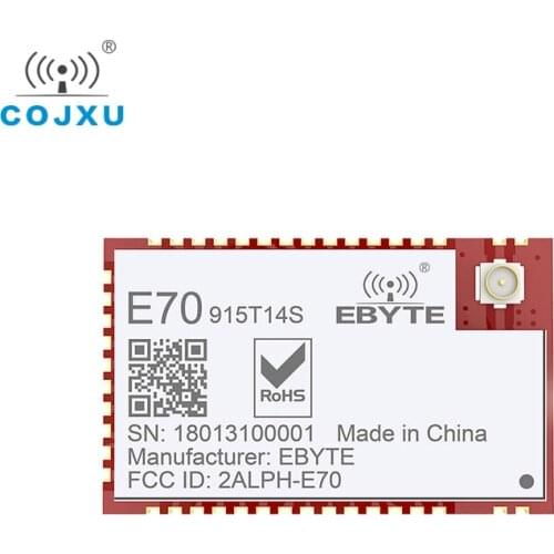 CC1310 915MHz cojxu E70-915T14S Dual Core Microcontroller rf Transceiver SMD 14dBm PEX Antenna 915 MHz Transmitter Receiver