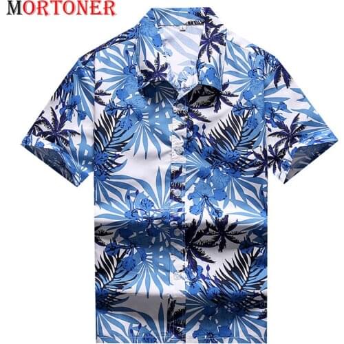 Floral Leaves Allover Print Summer Hawaiian Shirts Men 2020 Brand Short Sleeve Tropical Aloha Shirts Mens Holiday Beach Clothing