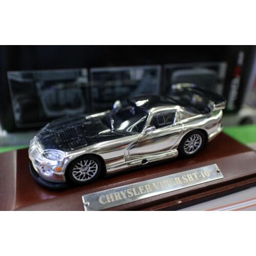 1/43 Chevrolet Chrysler Viper SRT-10 Plating limited edition Diecast Collection of Simulation Alloy Car Model Children Toys