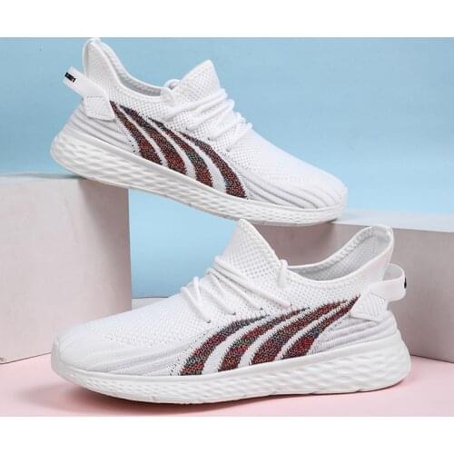Fashion Summer 35-41 Women Fly Weave Shoes Sneakers Ins Women Vulcanized Shoes Casual Women Athletic Shoes Air Mesh Running