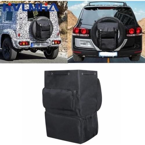 Spare Tire Storage Trash Bag For Jeep Wrangler TJ JK JKU JL JLU 2007-2021 Cargo Bags Luggage Tool Organizers Trunk Backpack