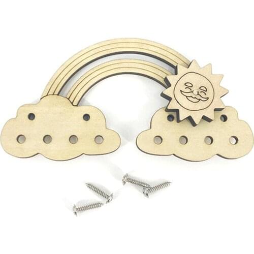 Montessori Busy Board DIY Toys Mobile Lock Kids Wood Chips Parent-Child Intelligence Wood chip handmade Skill Game 1pc