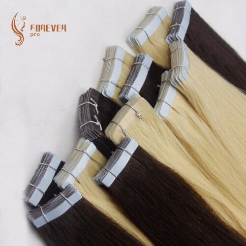 Forever Pro Remy tape in hair Thick end top quality truly seamless double drawn Virgin Centaur unprocessed salon thickened hair
