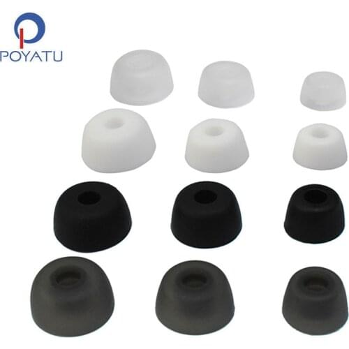 POYATU Eartips Tips Earbuds Silicone Eartips For Jabra Elite 75t 65t Active Sport In Ear Tips Buds Replacement Ear Sleeves S/M/L
