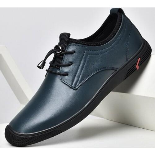 New 2021 Men Casual Shoes Genuine Leather Mens Shoes Classic Business Formal Shoes Cow Leather Men Oxford Dress Shoes Handmade