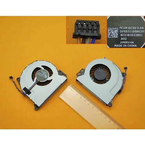 New Laptop Cooling Fan for HP ENVY 15-J series ENVY 17-J series Original P/N DFS531105MC0T CPU Replacement Cooler Radiator