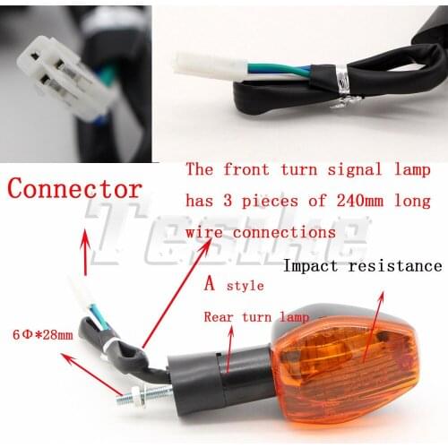 Front/Rear Turn Signals Blinker Indicator Flasher Lamp for Honda CBR 125R 900RR 1100XX RVT1000R RC51 VTR1000 SP-1 CB400 VTEC III