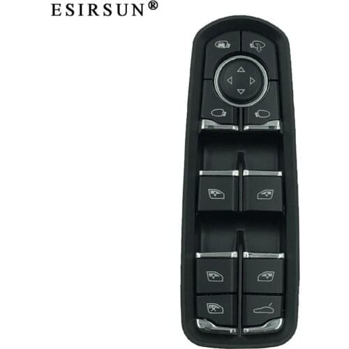 ESIRSUN Power Window Rearview Mirror Control Switch Fit For Porsche Cayenne 2011-2014 Panamera 2011-2015,7PP959858AEDML