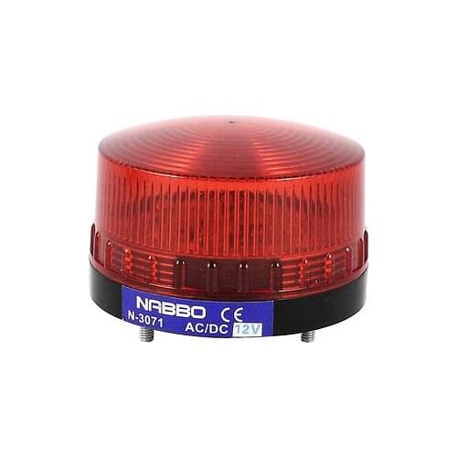Industrial DC12V 24v 220v Red LED Blinking Warning Light Bulb Signal Tower Lamp N-3071