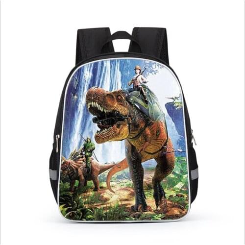 11-16inch Dinosaurs World Children Backpack Cartoon Anime Kindergarten School Bags Kids Primary Backpack Gift Mochila Escolar