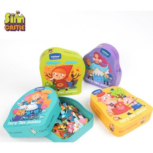 SIMCASTLE Educational Puzzle Toy Developmental Baby Kids Training Children Toys for Children Fairy Animal Puzzles Jigsaw Puzzle