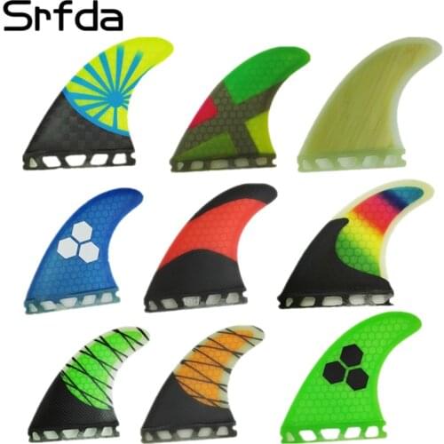 Srfda free shipping fiberglass and honeycomb surfboard fin thruster for Future G3 G5 G7 fin surf fins size S/ M/L fins Top qual