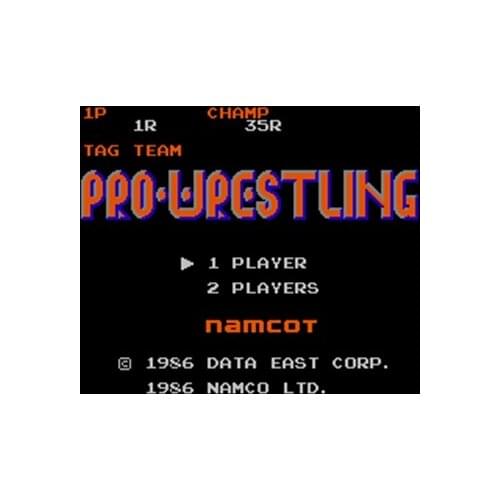 Tag Team Pro-Wrestling Region Free 8 Bit Game Card For 72 Pin Video Game Player