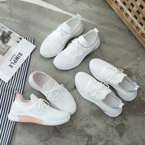 Ladies Fashion Casual Womens Breathable Sneakers Mesh Platform Sneakers Outdoor Casual Shoes