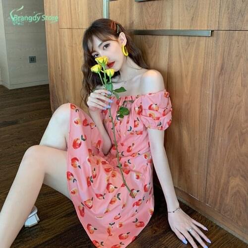 2021 Fashion Women Aesthetic Fairy France Style Harajuku Pink Short Sleeved Dress Sexy Mini Dress Sweet Sundress Sukienka