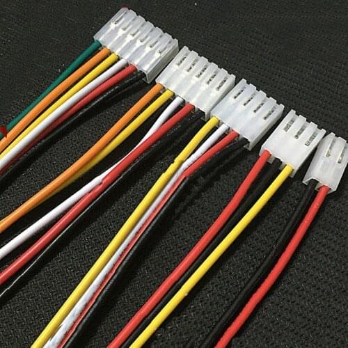 10PCS CH3.96 CH 3.96mm Female Housing Plug Connector Wire Cable 2 3 4 5 6 Pin Socket 20cm 22AWG Wire Length