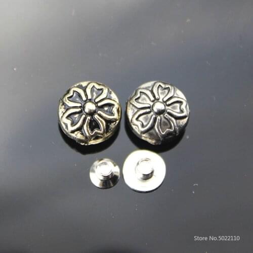 10pcs Leather Tools and Leather sakura Decorative Button Cloth Button Analogue Pine Button Suture Button