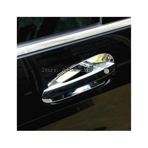 4pcs Door Handle Bowl Covers ABS For Mercedes Benz C Class W204 2010-2013