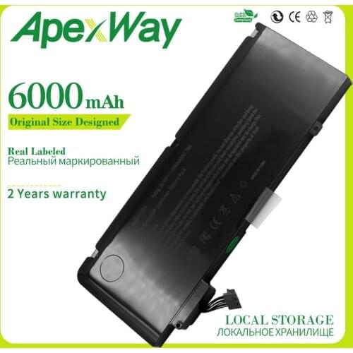 6000mAh A1322 New Laptop Battery For APPLE MacBook Pro 13" A1278 2009-2012 Year MB990 MB991 MC700 MC374 MD313 MD101 MD314 MC724