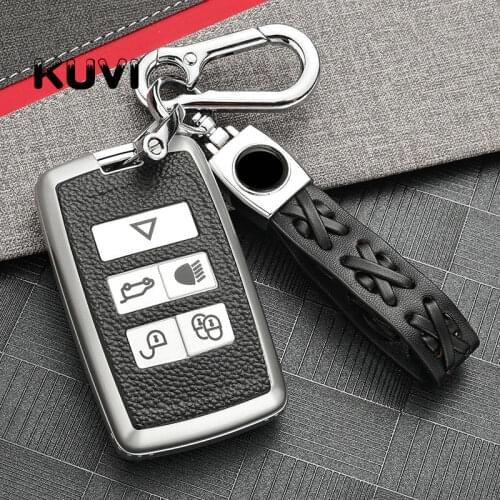 Car Key Cover Full Case For Land Rover Range Rover Sport Evoque Velar Discovery 5 2018 2019 2020 Auto Protective Accessories