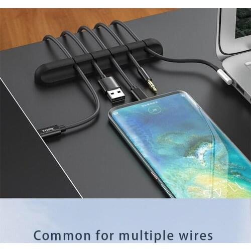 Cable Holder Silicone Cable Organizer Flexible USB Winder Management For Mouse Headphone Earphone High Quality Durable Tool