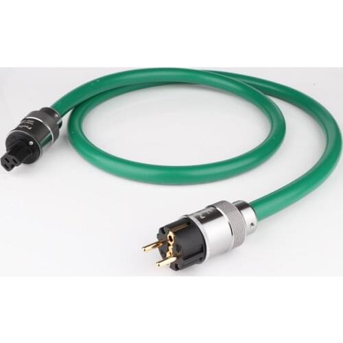 HI-End copper and silver mixing 2328 power line HIFI EU/US AC power cable Power Cord with gold plated EU Plug AC power cable