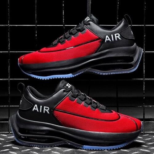 2021 Summer Breathable Mesh Sports Casual Shoes Mens Fashion Air Cushion Running Shoes Thick-soled Lightweight Mens Shoes